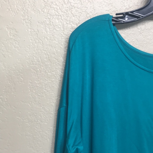 CATO Jersey Knit Stretch Comfy Extra Long Line Tunic Top With Drop Shoulders - Picture 6 of 13
